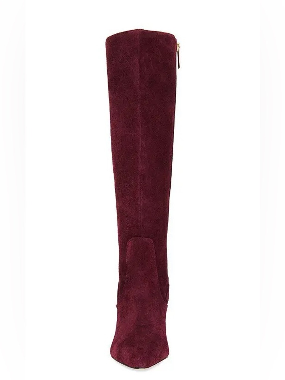 L'AGENCE Over-the-Knee Suede Boot in Burgundy